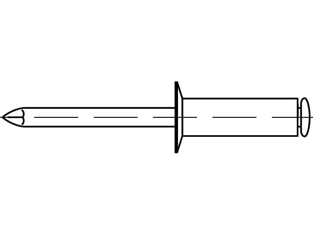 EB 88411 konik başlı kör perçinler