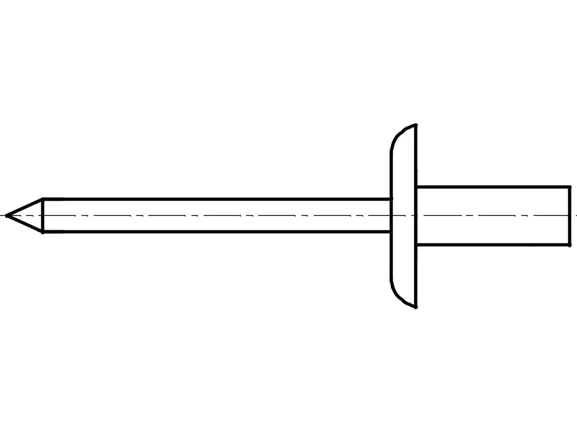 EB 88410 genişletilmiş başlı sıkı kör perçinler