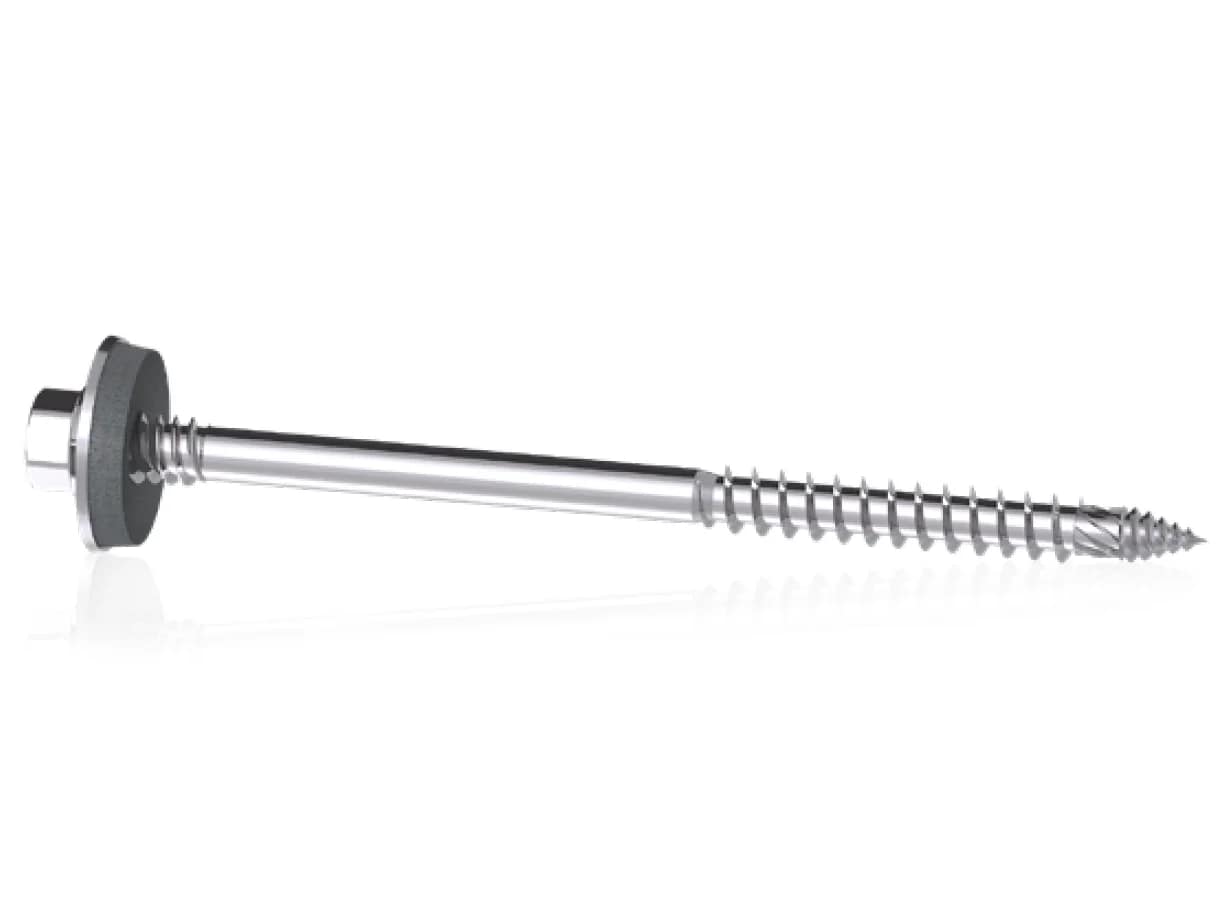 DIN 7504 K RP-TD-P sandviç panellerin ahşap bir alt yapıya talaşsız sabitlenmesi için vidalar