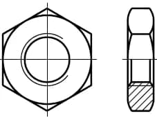 DIN 439 | DIN 936 / ISO 4035 | ISO 8675 / PN 82153
