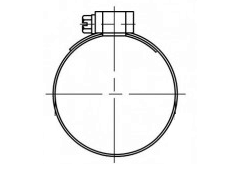 DIN 3017 EF MPC solucan dişli kelepçeler