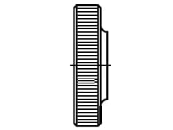 DIN 467 / PN 82462 tırtıklı somunlar düşük