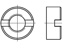 DIN 546 / PN 82463 yarıklı yuvarlak somunlar