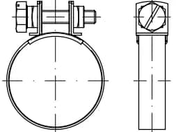 DIN 3017 B vidalı kelepçeler