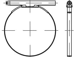 DIN 3017 A (9mm) solucan dişli kelepçeler