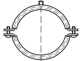 DIN 4109 kauçuk kapaklı kelepçeler