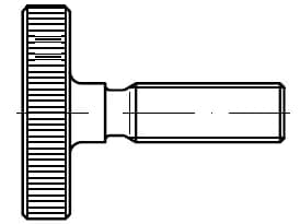 DIN 653 / PN 82457 alçak başlı tırtıllı vidalar