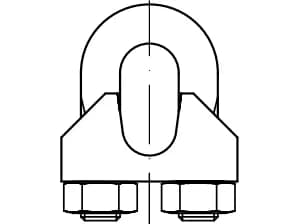 DIN 741 halatlar için yay kelepçeleri