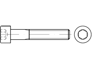 ASME B18.3 UNC/UNF dişli vidalar inç