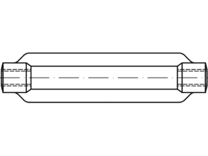 DIN 1480 / PN 82269 açık gerilim somunları (roma)