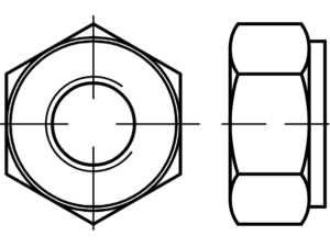 DIN 2510 / PN 74303 flanş bağlantıları için somunlar