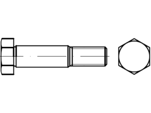 DIN 609 / PN 82342 uzun dişli vidalar