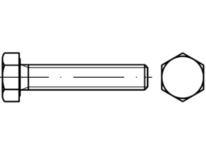 DIN 933 / ISO 4017 / PN 82105 tam dişli vidalar DIN 933 / ISO 4017 / PN 82105 tam dişli vidalar