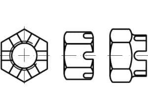 DIN 935 / ISO 7035 / PN 82148 kale somunlar