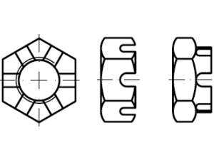 DIN 937 / PN 82159 alçak kale somunlar DIN 937 / PN 82159 alçak kale somunlar