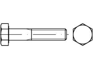 DIN 960 / ISO 8765 / PN 82101 ince dişli vidalar DIN 960 / ISO 8765 / PN 82101 ince dişli vidalar