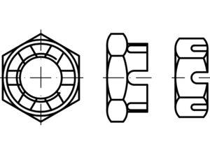DIN 979 / ISO 7038 / PN 82159 alçak taçlı somunlar