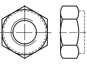 DIN 980 / ISO 7042 / ISO 10513 / PN 82176 kendinden kilitlemeli somunlar