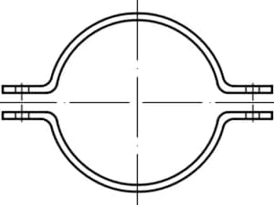 DIN3567 boru kelepçeleri