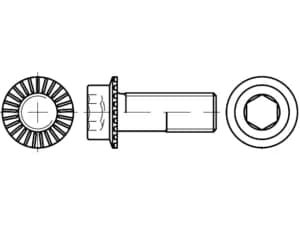EB 88912 RIPP yakalı Allen vidaları EB 88912 RIPP yakalı Allen vidaları