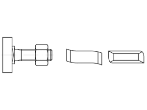 EB 88938 HALFEN 38/17 düz başlı vidalar EB 88938 HALFEN 38/17 düz başlı vidalar