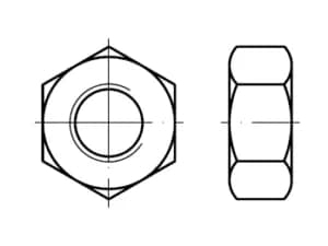 DIN 934 / ISO 4032 / PN 82144 altıgen somunlar