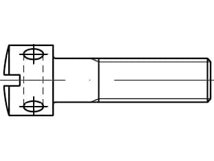 DIN 404 yivli vidalar