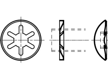 EB 80083 tokalı eksenel elastik kilitler