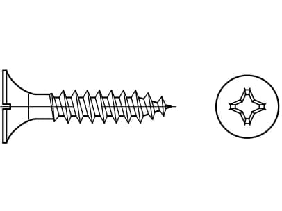EB 80206 çelik profiller için alçıpan vidaları EB 80206 çelik profiller için alçıpan vidaları