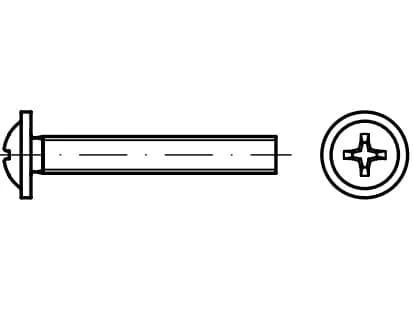 DIN967 rondela başlı vidalar