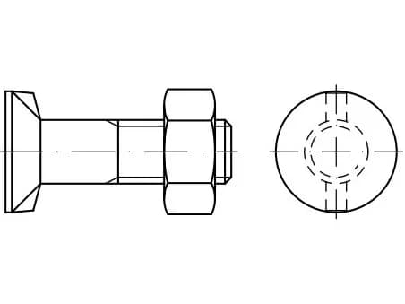 DIN 11014 iki burunlu vidalar
