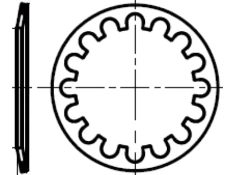 EB 80121 Yataklar için SCHNORR K tırtıklı disk yayları EB 80121 Yataklar için SCHNORR K tırtıklı disk yayları