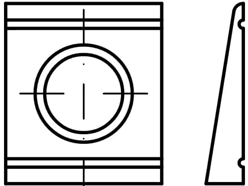 DIN 6918 İnşaat için HV kama rondelaları