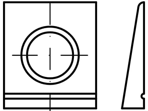 DIN 6917 İnşaat için HV kama rondelaları DIN 6917 İnşaat için HV kama rondelaları
