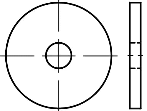 DIN 1052 ahşap yapılar için rondelalar