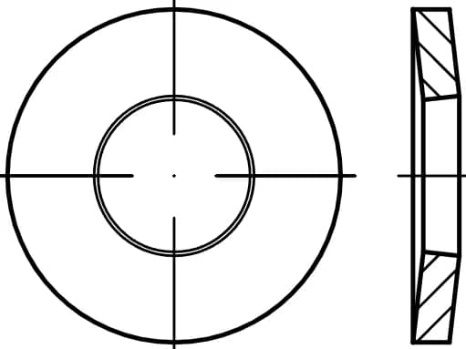 DIN 6796 esnek konik rondelalar DIN 6796 esnek konik rondelalar