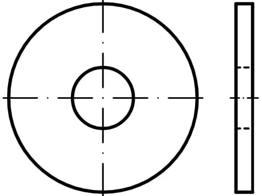 DIN 440 / ISO 7094 / PN 82019 ahşap için genişletilmiş rondelalar DIN 440 / ISO 7094 / PN 82019 ahşap için genişletilmiş rondelalar