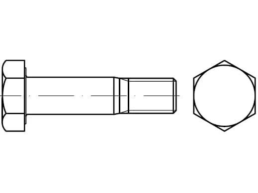 DIN 7999 / EN 14399-8 İnşaat için HV montajlı vidalar