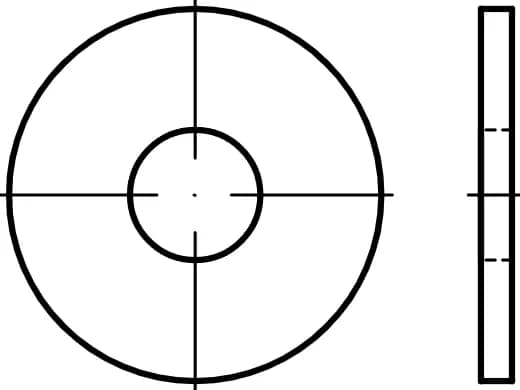 DIN 9021 / ISO 7093 / PN 82030 uzatılmış rondelalar DIN 9021 / ISO 7093 / PN 82030 uzatılmış rondelalar
