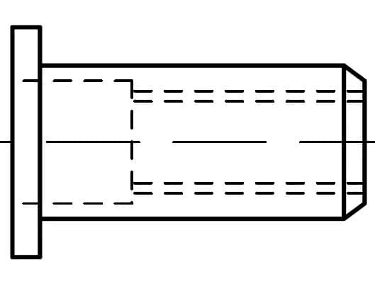EB 88423 silindirik perçin somunları silindirik yaka EB 88423 silindirik perçin somunları silindirik yaka
