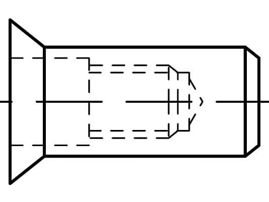EB 88481 Konik kör perçin somunları, tırtıklı EB 88481 Konik kör perçin somunları, tırtıklı