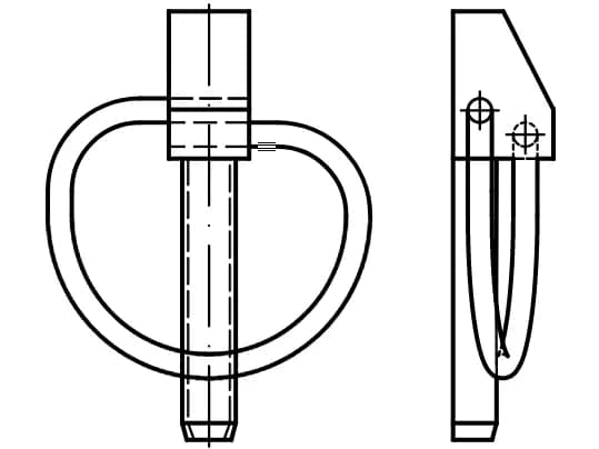 DIN 11023 halkalı pimler DIN 11023 halkalı pimler