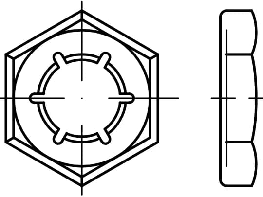 DIN 7967 kilitleme plakası somunları DIN 7967 kilitleme plakası somunları