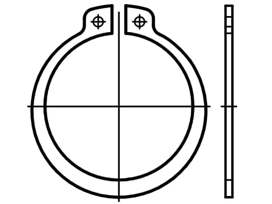 DIN 471 / PN 85111 dış tutma halkaları