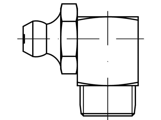 DIN 71412C konik başlı bilyalı gres memeleri, 90 açılı DIN 71412C konik başlı bilyalı gres memeleri, 90 açılı