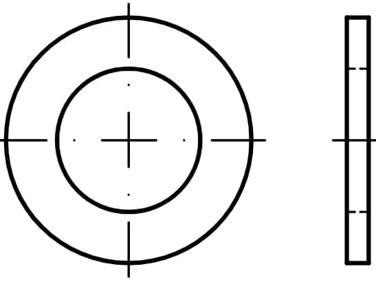 DIN 433 / ISO 7092 / PN 82007 silindir başlı vidalar için rondelalar