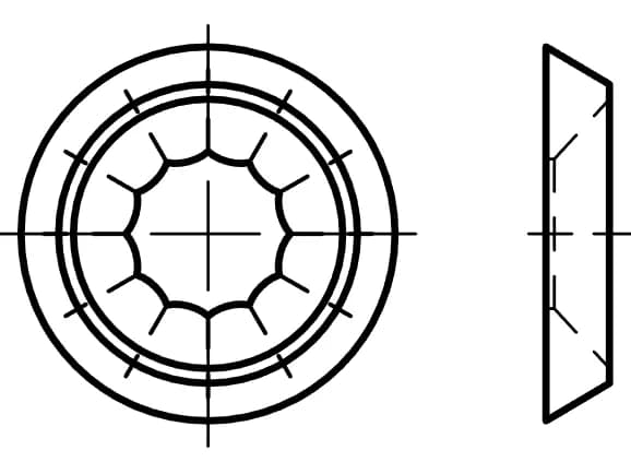 EB 88966 konik rondelalar / rozetler EB 88966 konik rondelalar / rozetler