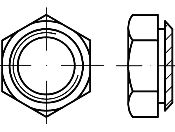 EB 88106 kendinden perçinli altıgen somunlar EB 88106 kendinden perçinli altıgen somunlar