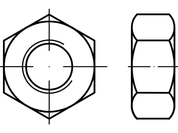 DIN 6915 / PN 82171 / EN 14399-4 İnşaat için HV somunları