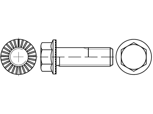 EB 88913 RIPP altıgen rondela başlı vidalar EB 88913 RIPP altıgen rondela başlı vidalar